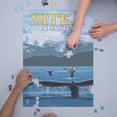 thumbnail image 3 of Sitka, Alaska, Humpback Whale Family (1000 Piece Puzzle, Size 19x27, Challenging Jigsaw Puzzle for Adults and Family, Made in USA), 3 of 4