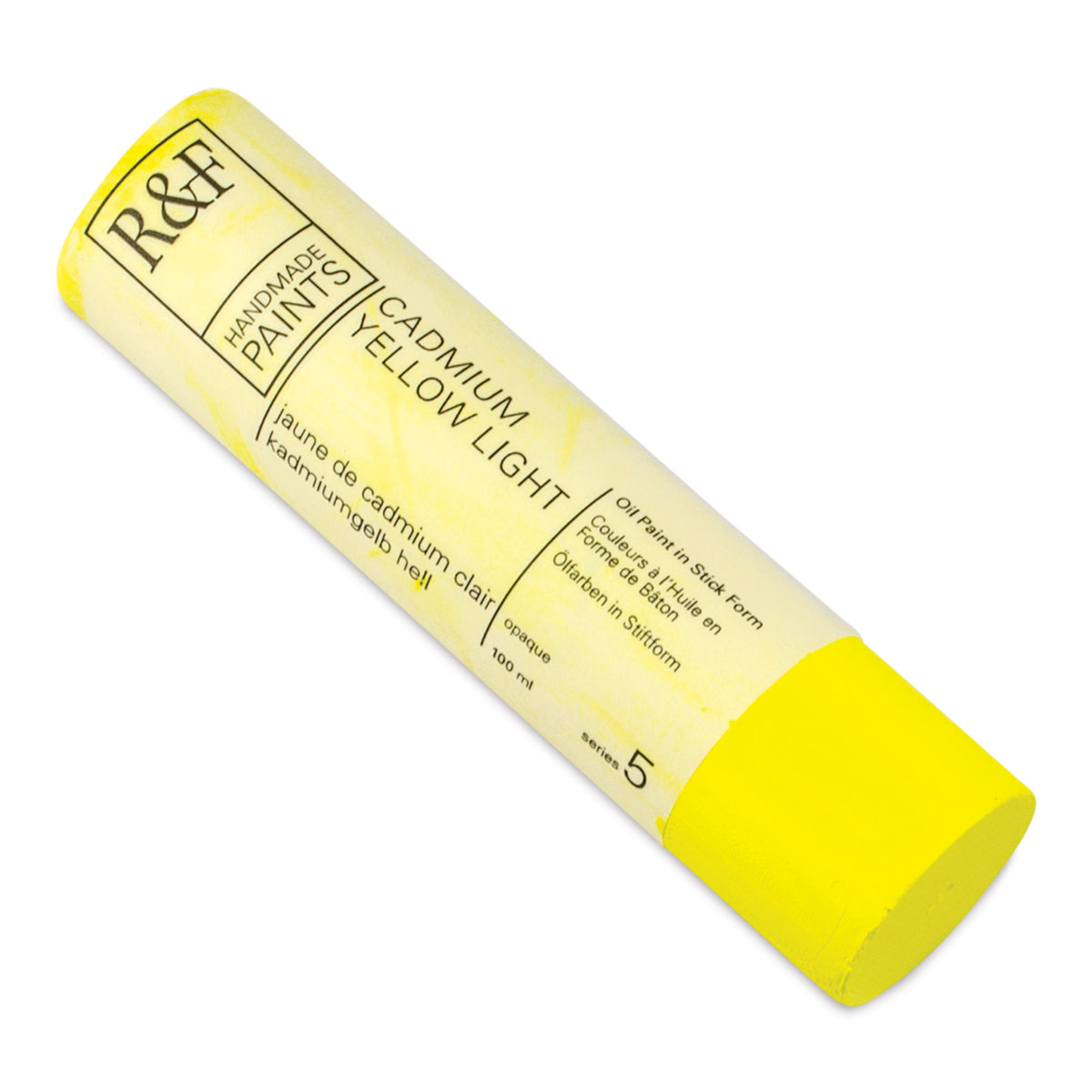 R&F Handmade Paints Pigment Stick, 100ml, Cadmium Yellow Light
