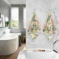 thumbnail image 7 of Vintage Flower Birds Hand Towels Set of 2, Highly Absorbent Soft Washcloth Face Towels Bathroom Decorative Towel for Beach Gym Spa Shower, 16x28In, 7 of 7