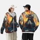 thumbnail image 4 of Fotbe Sunset Meditating Bichon Frise Chaqueta con Protección Solar UPF 50+ para Hombre y Mujer, Camisa con Capucha y Bolsillos-Large, 4 of 7
