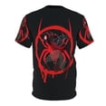 thumbnail image 3 of Miles Morales Unisex Cut & Sew Black Tee (AOP), 3 of 7