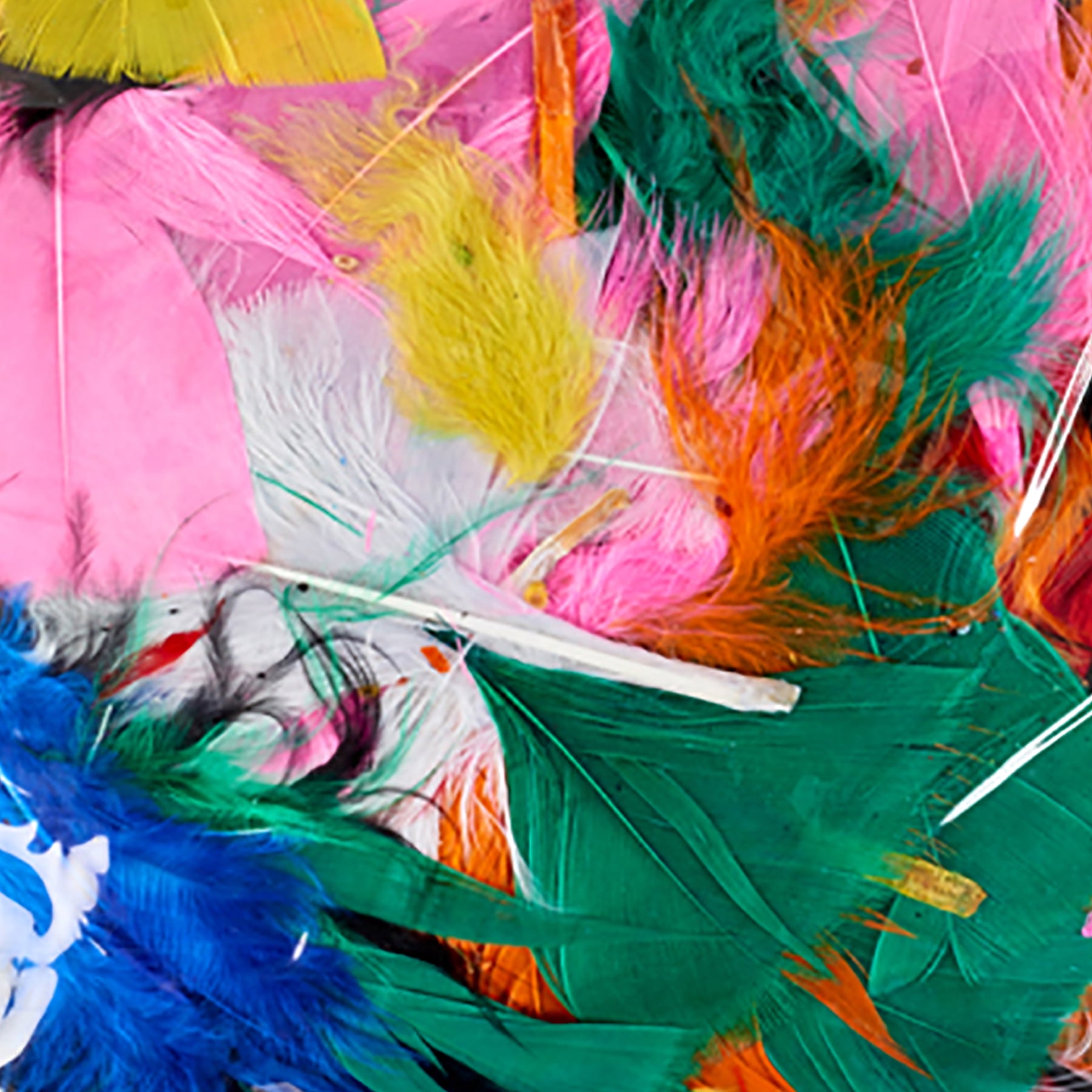 Charles Leonard Bright Hues Fluffy Turkey Feathers, 1 oz Per Pack, 6 Packs