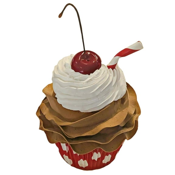 DEZICAKES Fake Cupcake Retro Root Beer Fake Cupcake fake prop display home decoration Dezicakes Fake Food- Fake Cake- Home Decoration