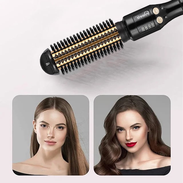 pstuiky Curling Iron Brush Ceramic Heated Hair Curling Comb Electrically Negative Hair Curler For Traveling On Long Medium Hair Multi-Function Styling Curler Sale