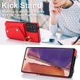 thumbnail image 4 of Phone Case for Samsung Galaxy Note 20 Ultra 5G Wallet Cover with Screen Protector Ring Stand Card Holder Crossbody Strap Cell Note20 Plus Notes 20Ultra Note20+ U + 20+ Twenty Not S20 Women Girls Red, 4 of 13