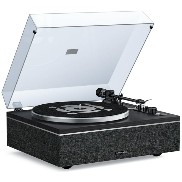 Tocadiscos de vinilo Qlearsoul ONE-S Bluetooth 33/45 RPM negro