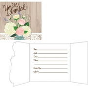 Rustic Wedding Invitations, 8-Pack