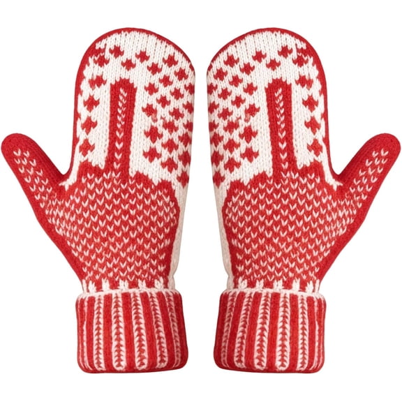 The Naughty List Mittens | Cozy Knit with a Hidden Attitude, Funny Winter Warm Christmas Gift for Adults