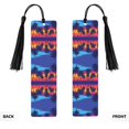thumbnail image 2 of Kdxio Beach with Palm Trees Print Metal Tassel Bookmarks,Perfect Gift for Art Lovers and Bookworms Metal Bookmarks for Women, 2 of 8