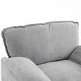 thumbnail image 5 of 38" Oversized Chenille Lounge Chair, Plush Reading Armchair with Thick Comfort Cushions, High Back Support & Wide Seat, Perfect Accent Chair for Living Room, Cozy Bedroom, Compact Office, Dorm, Grey, 5 of 9