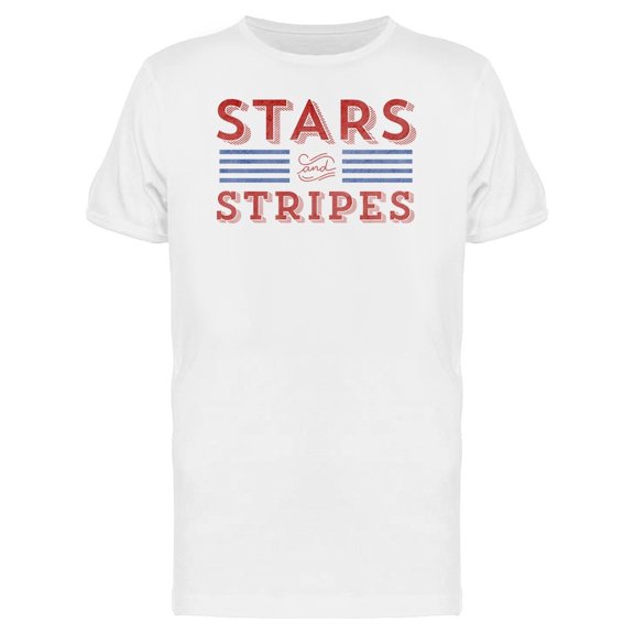 Stars And Stripes T-Shirt Men -Image by Shutterstock, Male 3X-Large