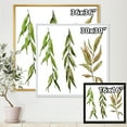 thumbnail image 4 of Designart 'Three Willow Branches On White' Farmhouse Framed Canvas Wall Art Print, 4 of 5