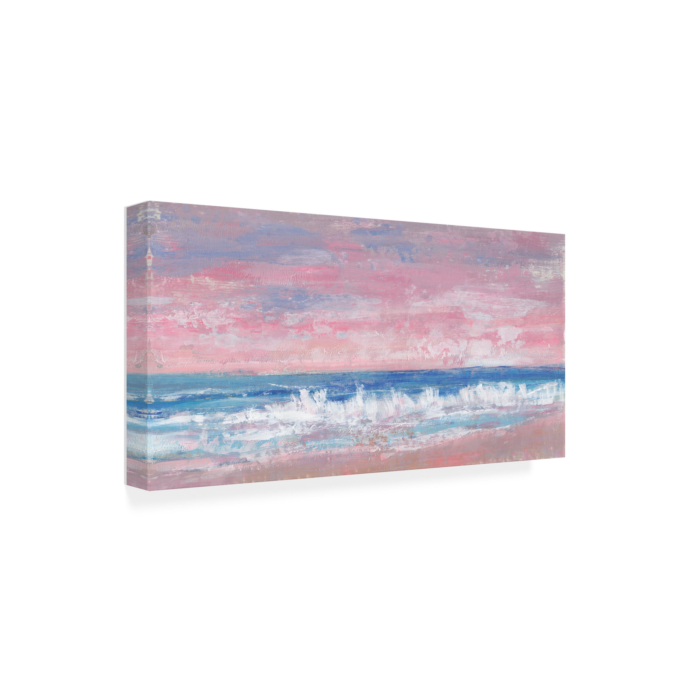 Tim OToole 'Coastal Pink Horizon II' Canvas Art