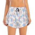 thumbnail image 2 of Goofa Orchids Flowers Printed Women 2 in 1 Running Shorts,Quick Dry Athletic Workout Shorts,High Waisted Athletic Shorts with Liner Pockets-Large, 2 of 9