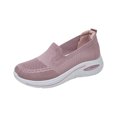 thumbnail image 2 of Dlongli Women's Slip-On Orthopedic Shoes Breathable Mesh Knitted Walking Shoes Arch Support Non-Slip Sole Lightweight Low-Top Design for All-Day Comfort, 2 of 5