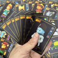 thumbnail image 1 of Juego de mesa de Anime para niños, juego de cartas con lámina dorada y plateada brillante, Colección Flash, regalo de cumpleaños y Navidad, 55 unidades por Set, 1 of 4
