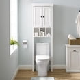 thumbnail image 6 of Crosley Furniture Seaside 2 Door Wood Spacesaver in Distressed White, 6 of 10