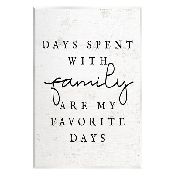 Days Spent With Family Heartwarming Inspirational Graphic Art Unframed Art Print Wall Art