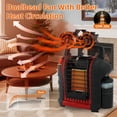 thumbnail image 2 of Ventilador de chimenea TCFUNDY para estufa de leña, alimentado por calor con termómetro, 2 of 9