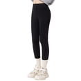 thumbnail image 3 of ZHOGXU Fashion Summer High Waist Solid Color Leggings Kids Girls Pants All Season Suitable, 3 of 9