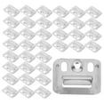 thumbnail image 6 of VORCOOL 100Pcs Wall Mount Hardware Heavy Duty Simple Design Rectangular Silver, 6 of 7