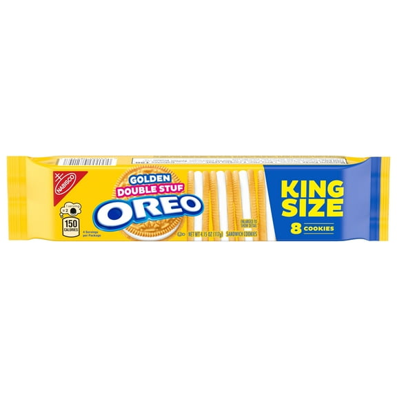 NABISCO OREO GOLDEN DOUBLE STUF KING SIZE COOKIES 4.15 OZ