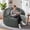 Chevron Grey, variant on Fulsmile Giant Bean Bag Chair for Adults, Memory Foam Filled Large Beanbag Chair,Plush Brown Oversize