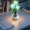 thumbnail image 4 of Luz Nocturna Led Lámpara De Flores Realista Con Luz Regulable Para Dormitorio Opciones De Enchufe Y Control Luz Nocturna Led Con Diseño De Tulipán, 4 of 4