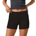 thumbnail image 2 of Sweet Hearts 3-Pack Womens Shorts- Foldover Biker Shorts for Women High Waisted Black Shorts Casual Summer Womens Clothes Plus Size, 2 of 6