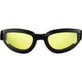 thumbnail image 2 of Birdz Eyewear Cardinal Folding Padded Motorcycle Goggles Black Frame with Yellow Lenses, 2 of 5