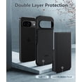 thumbnail image 3 of HZXC-for Google Pixel 9 Case: Pixel 9 Pro Dual Layer Heavy Duty Protective Cell Phone Cover with Non Slip Textured Back - Shockproof Rugged Military Protection Bumper Tough (Black), 3 of 4