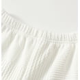 thumbnail image 7 of Jolyshlid Boys Shorts Sets 6Pcs Summer Outfits Texture Short Sleeve T Shirts and Shorts Sets for Kids White Khaki Grey 5-6 Years, 7 of 7