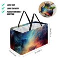 thumbnail image 2 of Galactic Space Laundry Bag, Collapsible Bucket, Storage Basket - Reusable, Foldable, Large Capacity Oxford Cloth Storage Bin, 2 of 7