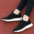 thumbnail image 3 of OUNONA Running Shoes Negros Para Mujer Con Suela Y Resistente Ideales Para Correr Y Uso Casual, 3 of 8