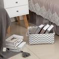 thumbnail image 3 of Bin Storage Organizer Large Capacity Quilted Cloth Basket Organization Gathering Underwear Poratble Bins Foldable Large, 3 of 8
