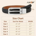 thumbnail image 5 of Women Reversible Leather Belt with Rotating Pin Buckle for Jeans Pants Dresses, 5 of 6
