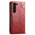 thumbnail image 4 of SaniMore for Samsung Galaxy S24 6.2" 2024 Wallet Cover, PU Leather Magnetic Book Folding Flip Folio Case Wear-resistant Shockproof Anti-fall [RFID Blocking] & Stand Function, Red, 4 of 4