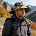 thumbnail image 3 of Outdoor Wide Brim Sun Hat with 2 Solar Fan Sun Bucket Hat for Men Women UPF 50+ Bucket Fishing & Beach Hat with Fan Built in, 3 of 6