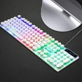 thumbnail image 7 of USB LED Backlit Retro Typewriter Mechanical Keyboard -RGB Switch - Round Keycaps -104 Keys Vintage Inspired Steampunk Gaming Keyboard鈥揗echanical Gaming Keyboard for PC/Mac/Gamer/Typ, 7 of 7