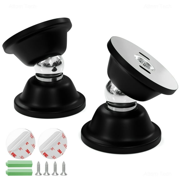 NiHome Magnetic Door Stop for Secure Door Holding & Stopping, Easy Install Non-Obtrusive Design, Flexible Mounting Options for Older Homes & Uneven Doors, Protects Walls, Suitable for All Rooms(2PCS)