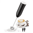thumbnail image 1 of Milk Frother Rechargeable, Rechargeable Milk Frother Handheld Powerful Coffee Frother for Coffee Latte, Cappuccino Black, 1 of 7