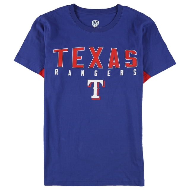 Camiseta gráfica Hands High Texas Rangers para hombre, azul, grande