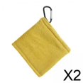thumbnail image 1 of 2 Toallas De Pelota De Golf Con Clip, Accesorios De Golf Portátiles, Limpiador De Pelotas De Golf, Bolsillo Amarillo, 1 of 8