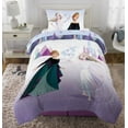 thumbnail image 3 of Disney Frozen Royally Cool Twin Size Comforter, Reversible 64"L x 86"W, 3 of 5