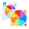 thumbnail image 1 of Juguetes de apilamiento de arcoíris de madera Montessori para bebé, rompecabezas de cartas para niños, juegos a juego, clasificación de colores, rompecabezas, juguetes para niños pequeños, regalo, 1 of 4