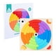 thumbnail image 1 of Juguetes de apilamiento de arcoíris de madera Montessori para bebé, rompecabezas de cartas para niños, juegos a juego, clasificación de colores, rompecabezas, juguetes para niños pequeños, regalo, 1 of 4