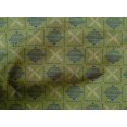 thumbnail image 4 of oneOone Cotton Cambric Fabric Leaves & Geometric Block Decor Fabric Printed BTY 56 Inch Wide, 4 of 4