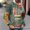 Green(New), variant on Fashion Men's Retro Patchwork Drop Shoulder Long Sleeve Pullover Hoodie Drawstring Casual Sweatshirt with Kangaroo Pocket