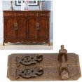 thumbnail image 5 of Juego de Manijas de Puerta de Bronce Antiguo de Estilo Chino Manijas de Tirador de Gabinete Accesorios de Armario, 5 of 5