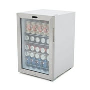 Whynter 90 Can Stainless Steel Beverage Refrigerator with Lock, 2.5 Cu. Ft. BR-091WS